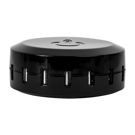 ChargeHub X7 Signature, 7-Port USB Charger Desktop Charging Station - SmartSpeed Technology for iPhone X/8/7/6 Plus, iPad, Galaxy S9/S8/S7, Nexus, LG & Other Devices (Black)